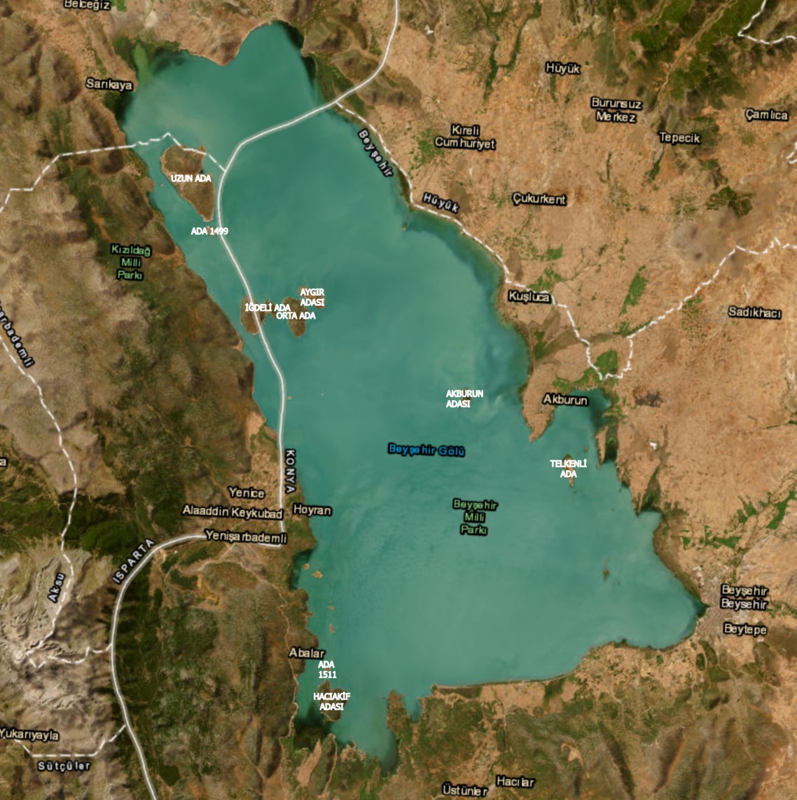 Beyşehir Gölünde Adalar